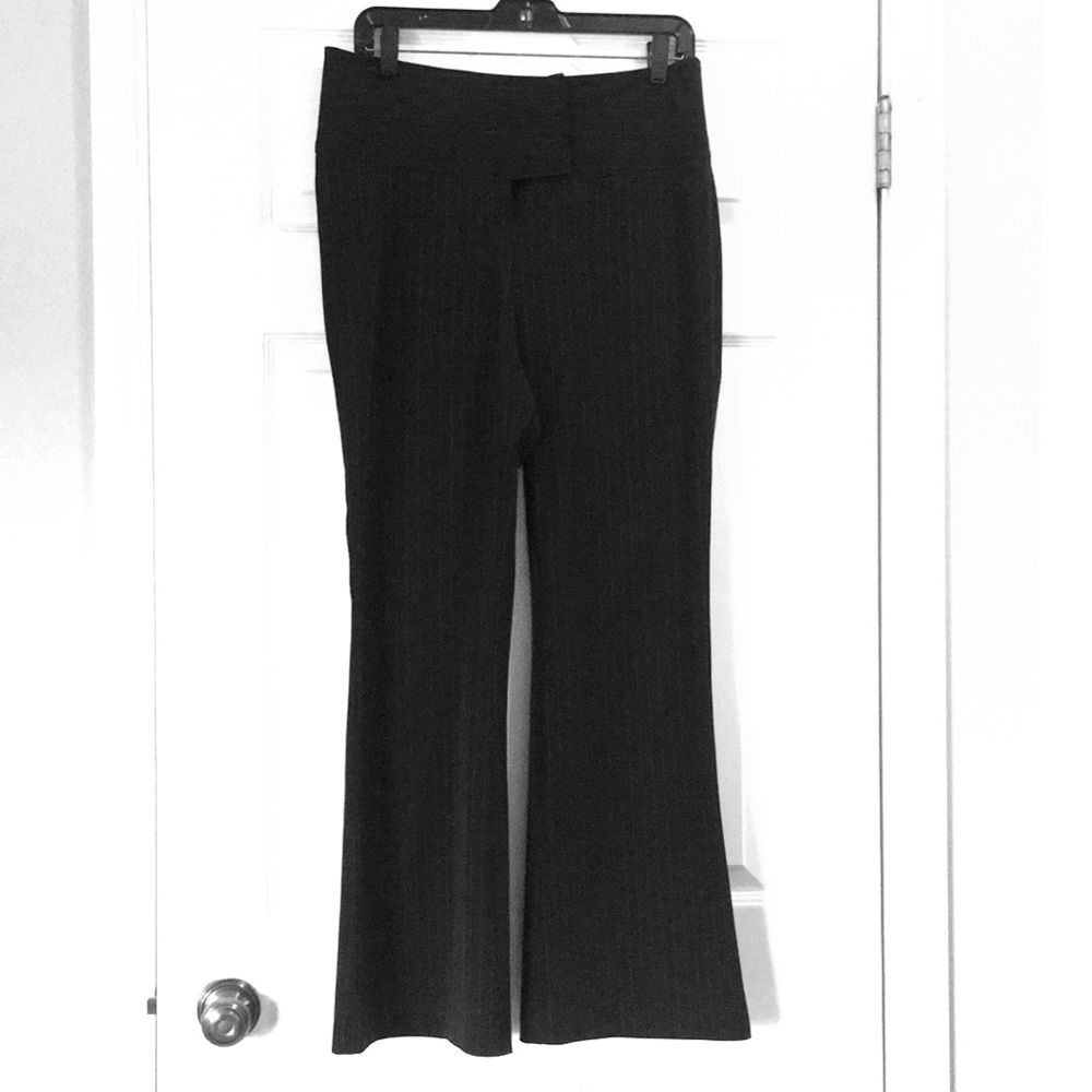 Pin stripe wide leg dress pants